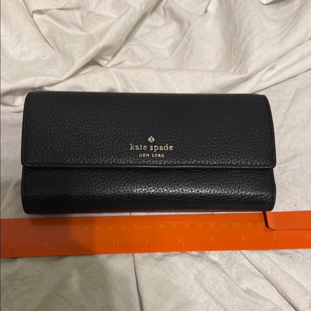 Kate Spade Black Pebbled Leather Clutch